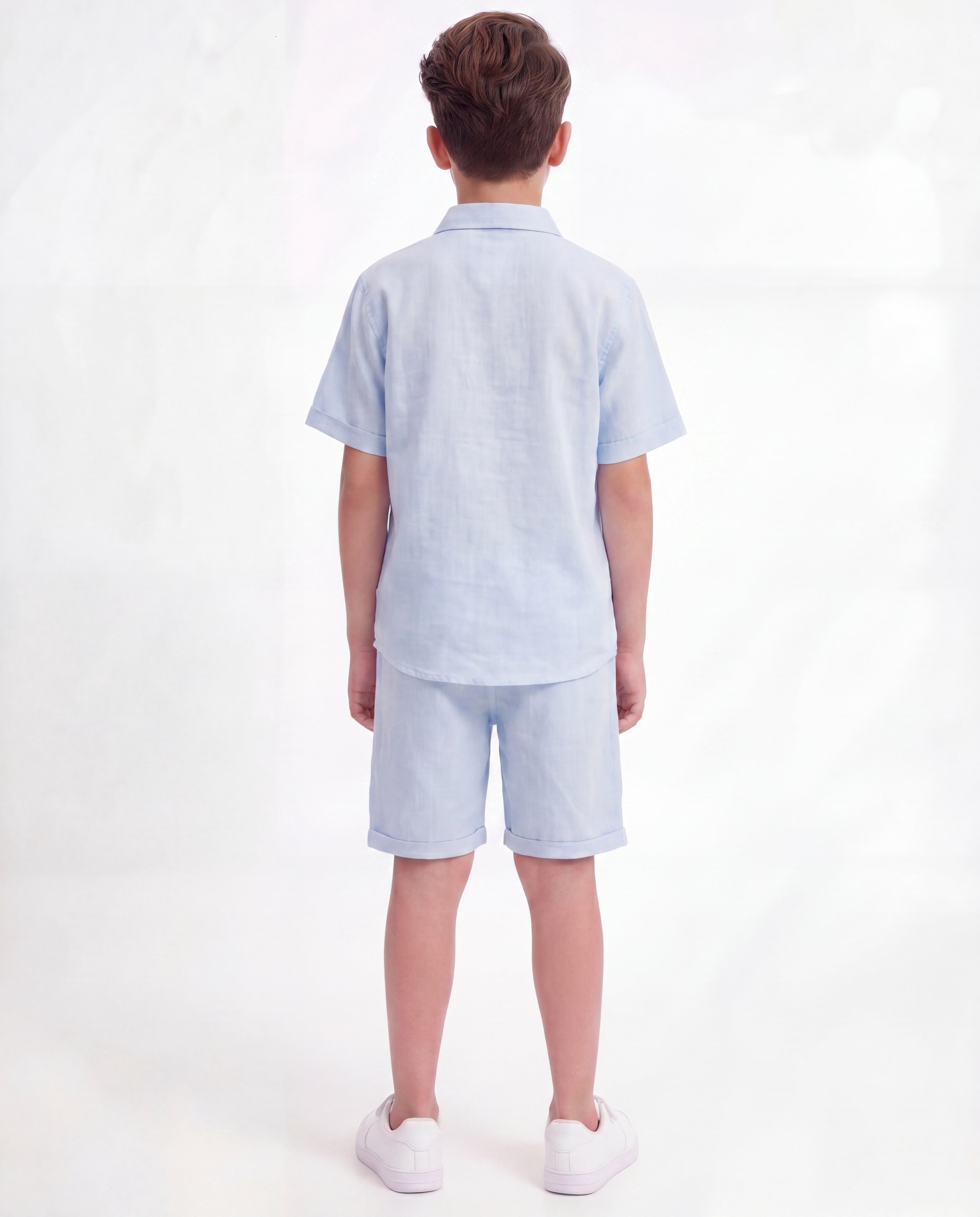 Boys Embroidered Resort Co-Ord Set