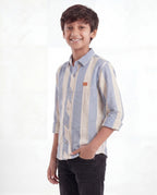 Smart Casual Striped Shirt for Boys