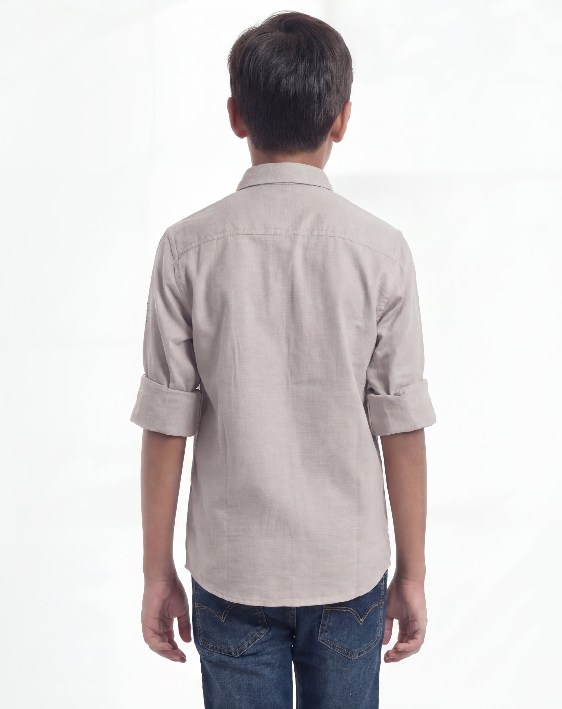 Boys Utility Pocket Casual Shirt