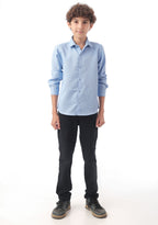 Long sleeve button-down semi-formal shirt