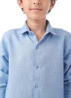 Long sleeve button-down semi-formal shirt