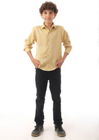 Long sleeve button-down semi-formal shirt