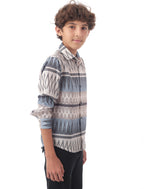 Contemporary geometric print shirt