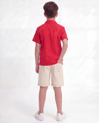 Boys Tropical Embroidered Co-Ord Set